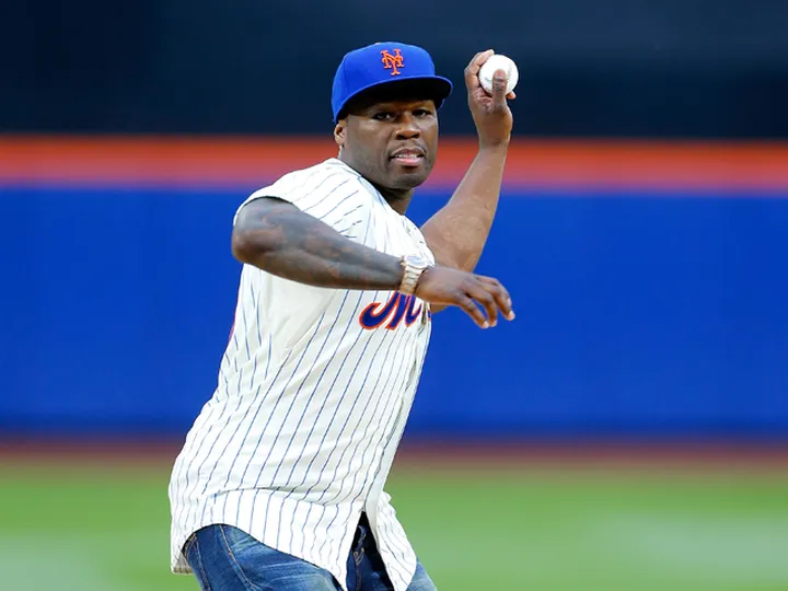 50 Cent mocked over first pitch
