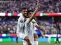 Mehdi Ghayedi and Mohammad Mohebbi of Iran celebrate