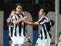 Juve's Alessandro Matri celebrates a goal against Atalanta on May 8, 2013