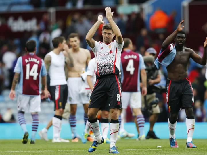 Steven Gerrard's record vs. Aston Villa