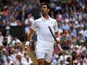 Novak Djokovic in action at Wimbledon on July 1, 2019