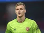 Arsenal goalkeeper Bernd Leno pictured on June 17, 2020
