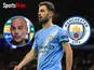 Bernardo Silva/Pep Guardiola Manchester City composite