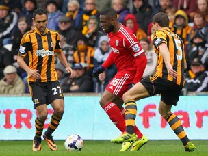 Hull City ahead at the break