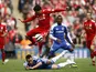 Liverpool forward Luis Suarez and Chelsea defender John Terry in action during the 2012 FA Cup final.