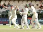 England's Ben Stokes celebrates the wicket of South Africa's Quinton de Kock on January 7, 2020