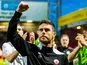 Sligo Rovers manager John Russell pictured celebrating on July 21, 2022