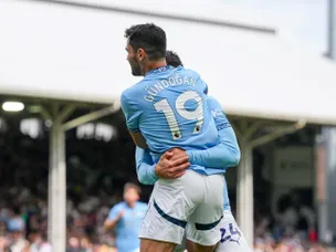 Gundogan shines as Man City beat Fulham to seal Champions League spot on final day