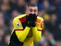 Watford's Gerard Deulofeu reacts on October 26, 2019