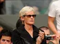 Judy Murray watches her son Andy Murray play Fernando Verdasco on July 3, 2013