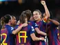 Barcelona's Alexia Putellas celebrates with her teammates on April 2, 2026