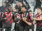 Athletico Paranaense players celebrating goal against Cruzeiro on March 18, 2026