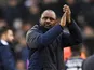 Crystal Palace manager Patrick Vieira applauds fans after the match, January 8, 2022