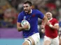 Charles Ollivon in action for France at the Rugby World Cup on October 20, 2019