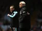 Magpies boss Alan Pardew on the touchline at Aston Villa on January 29, 2013