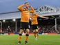 Hull City's Jarrod Bowen celebrates scoring their second goal on November 2, 2019