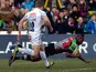 Harlequins' Ugo Monye scores the first try of the match against Exeter on March 2, 2013