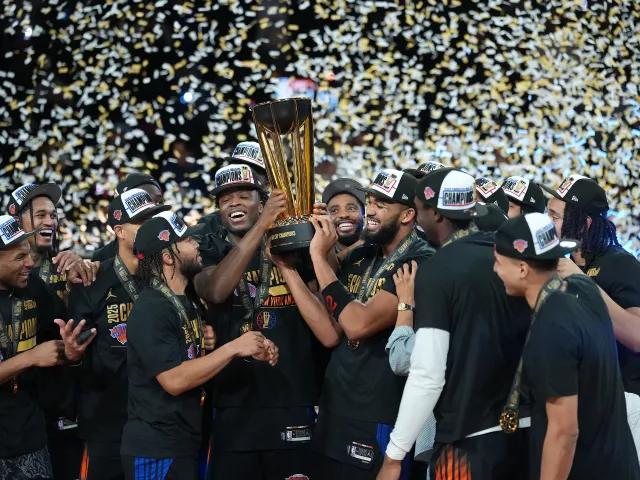 Knicks overturn Spurs to win NBA Cup!