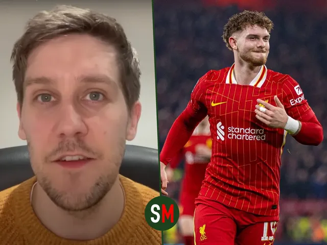 Harvey Elliott of Liverpool during his side's match against Lille in the Champions League, on January 21, 2025