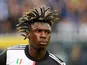 An alert Moise Kean in action for Juventus on May 26, 2019