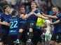 Nicolo Barella celebrates after scoring for Inter Milan