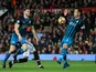 The ball appears to hit the arm of Maya Yoshida during the Premier League game between Manchester United and Southampton on December 30, 2017