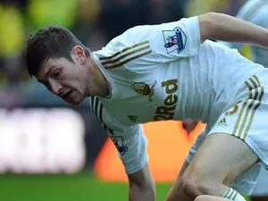 Swansea's Darnel Situ in action during the match against Norwich on December 8, 2012
