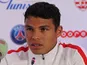 Paris Saint-Germain captain Thiago Silva speaks at a press conference on January 3, 2017