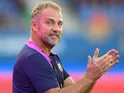 Barcelona boss Hansi Flick on August 10, 2025