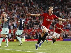 Scott McTominay reacts to incredible late brace against Brentford