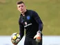Nick Pope in action at an England training session on March 20, 2018
