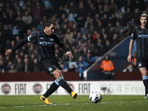 Tevez gives City lead