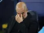 Manchester City manager Pep Guardiola looks dejected on September 18, 2024