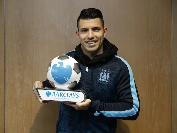 Aguero named Player of the Month