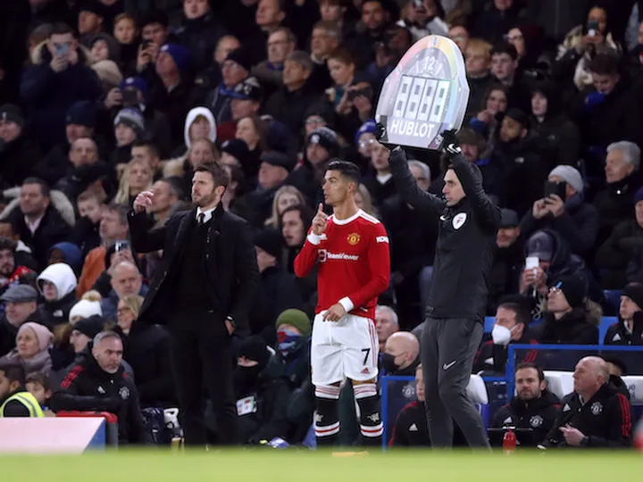 Michael Carrick addresses decision to bench Cristiano Ronaldo