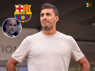 Guardiola assist? Pep influence 'revealed' as Rodri completes Barcelona move