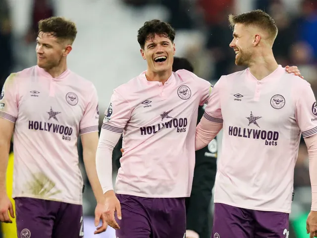 Brentford's Christian Norgaard on February 15, 2025