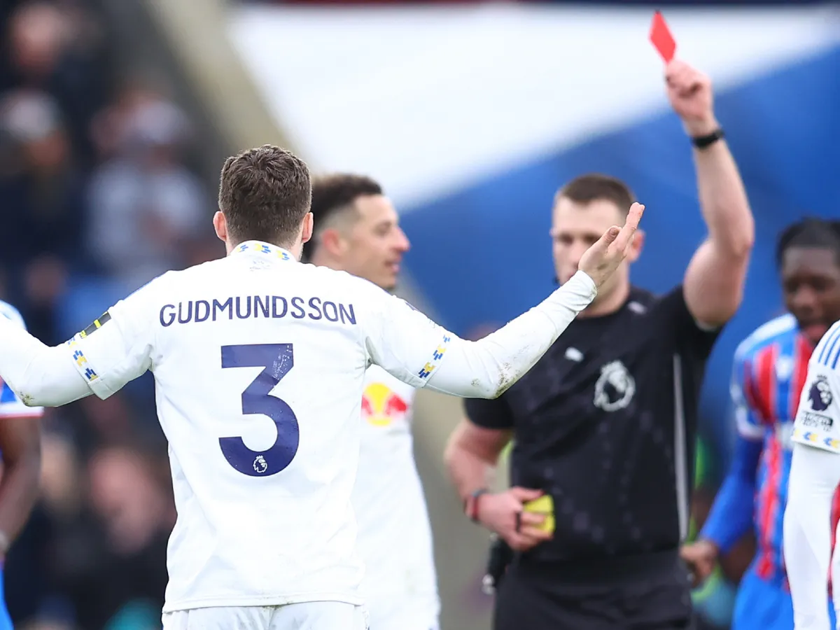 Badmundsson: How many games will Leeds defender miss after red card?