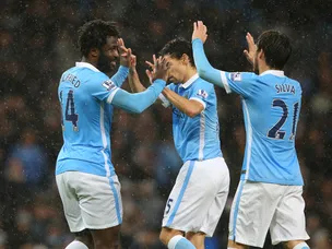 Wilfried Bony header gives Man City lead
