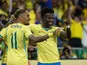 Brazil players during win over Panama in June 2026.