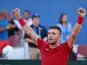 Borna Coric playing in 2018 Davis Cup semi-final