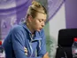 Maria Sharapova looks disappointed after an early exit at Wimbledon on June 26, 2013