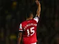 Arsenal's Alex Oxlade-Chamberlain signals to be subbed