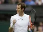 Andy Murray celebrates his win over Benjamin Becker on June 24, 2013
