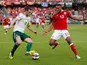 Wales's Gareth Bale in action with Denmark's Mathias Jorgensen in the UEFA Nations League match on September 9, 2018