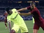 Marlon in action for Barcelona with Roma's Edin Dzeko in pre-season on July 31, 2018