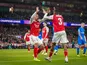 Cristhian Mosquera celebrates with William Saliba