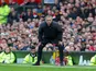 Manchester United manager Jose Mourinho on the touchline during his side's Premier League clash with Arsenal at Old Trafford on November 19, 2016