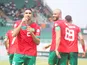 Achraf Hakimi celebrates scoring for Morocco on January 21, 2024
