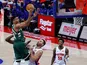 Milwaukee Bucks forward Giannis Antetokounmpo in action on January 13, 2021